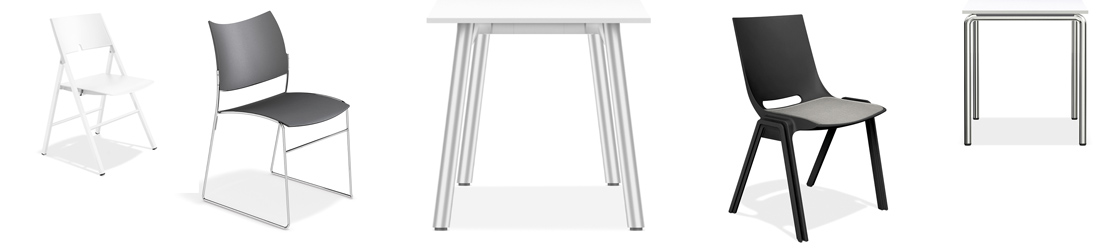 stacking and linking chairs folding tables fast delivery