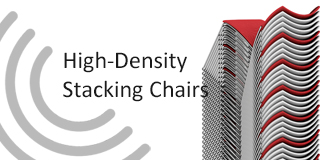 high density stacking chairs