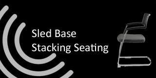 sled base stacking chairs from chart area seating